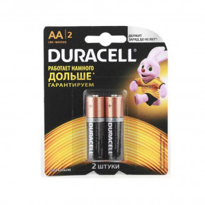 Элемент питания алкалиновый LR MN 1500/LR6 Basic BP-2 (блист.2шт) Duracell Б0014044/Б0026814