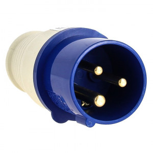 Вилка эл. каб. 16А 2P+E 220В IP44 (013) EKF ps-013-16-220