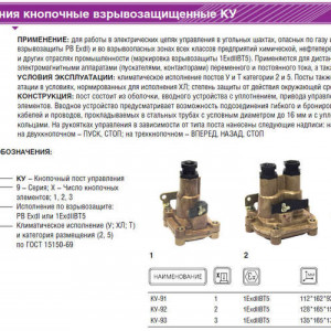 Пост кноп. КУ-91 1ExdIIBT5 ВЭЛАН