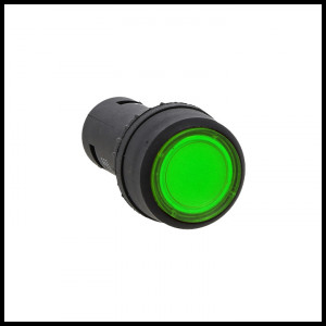 Кнопка SW2C-10D с подсветкой зел. NO EKF sw2c-md-g