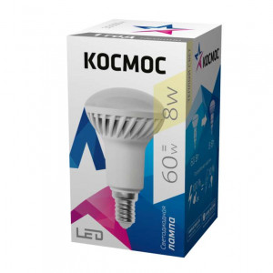 Лампа светодиодная LED R50 8Вт 220В E14 3000К Космос Lksm_LED8wR50E1430