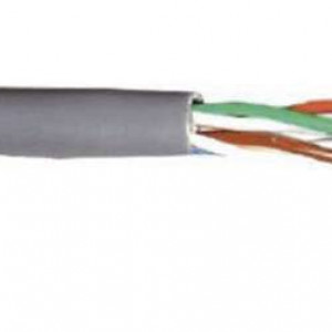 Кабель связи витая пара U/UTP (24AWG) кат.5е 4х2х0.51 ож PVC (305м) сер. (м) ITK LC1-C5E04-111
