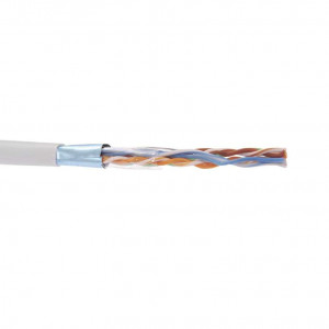 Кабель связи витая пара F/UTP экранир. (24AWG) кат.5е 4х2х0.52 ож PVC (305м) сер. (м) ITK LC1-C5E04-311
