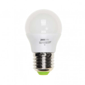 Лампа светодиодная PLED-ECO-G45 5Вт шар 3000К тепл. бел. E27 400лм 220-240В JazzWay 4690601036957