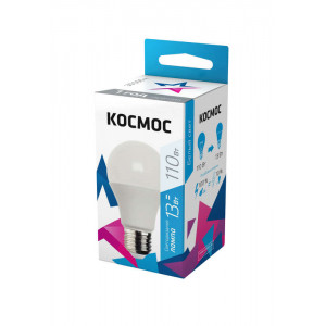 Лампа светодиодная LED BASIC A60 13Вт 220В E27 4500К КОСМОС LkecLED13wA60E2745