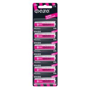 Элемент питания алкалиновый LR 6 Super Alkaline BL-6 (уп.6шт) ФАZА 4895205002043